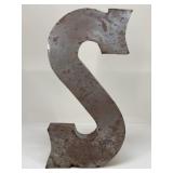2 Foot Metal Letter "S" Sign