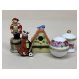 Porcelain Trinket Boxes|5 pc