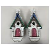 Pair Of Decorative Bird Houses