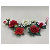 Porcelain Flowers / 5 pc