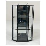 Glass Display Cabinet w/ Mirror Back