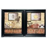 2/PC Cinema/Movie Themed Wall Decor