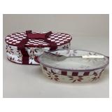 Temptations Oval Baking Dish W/ Travel Bag+ NEW