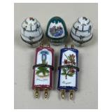 Ceramic Trinket Boxes/ 5 pc