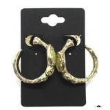 Orit Schatzman Sterling Electroform Hoop Earrings
