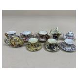 Ornaments  - Tea Cups & Tea Pots / 9 pc