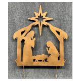 Metal Nativity Yard Decor