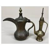 Metal Dallah Coffee Pot & Ewer