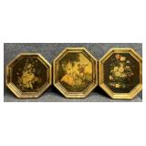 3/PC Vintage Italian Octagonal Wall Decor