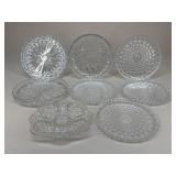 Crystal Serving Plate Assortment|8 pc