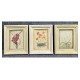 3/PC Dimensional Floral Wall Decor by Cheri Blum