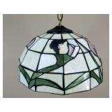 Pendant Light w/ Stained Glass Shade