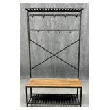 Bench Hall Tree w/ Shelf
