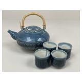 Ceramic Tea Pot & Cups