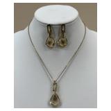 Swarovski Parallele Mini-Pend Necklace & Earring