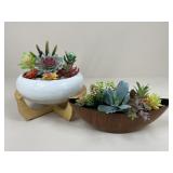 Artificial Succulents In Planters