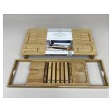 Bamboo Monitor Stand & Bath Tray