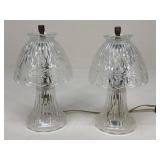Pair Of Crystal Lamps