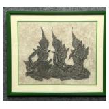 Vintage Thai Buddhist Temple Rubbing