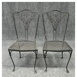 Pair of Metal Patio Chairs