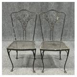 Pair of Metal Patio Chairs