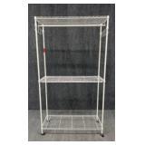 Rolling Storage Clothing Rack