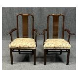 Pair of Queen Anne Arm Chairs