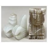 Stone Bookends / 3 pc