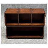 Pottery Barn Wood Stacked Storage Bins