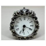 Quartz Clock With Rhinestones