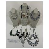 Costume Jewelry Necklaces / 12 pc
