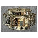 Metal & Glass Chandelier