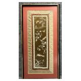 Asian Silk Embroidery Panel