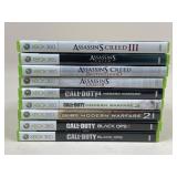 Xbox 360 Assassinï¿½s Creed & Call Of Duty Games/ 9