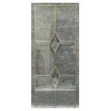 Beveled Glass Panel with Diamond Detail
