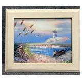 Original Painting on Canvas Signed B. Nelson