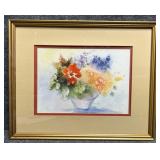 Floral Watercolor Print Signed