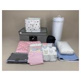 Ubbi Diaper Genie/Baby Blankets & Storage+|16 pc