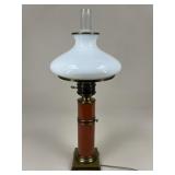 Ceramic & Brass Based Hurricane Lamp