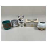 Ceramic Planters / 5 pc