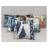 Ocean Themed Decorative Pillows/ 6 pc