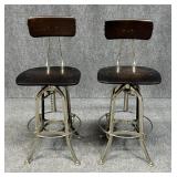 2 Restoration Hardware 1940s Toledo Barstools