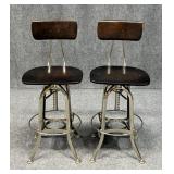 2 Restoration Hardware 1940s Toledo Barstools