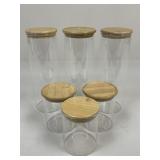 Glass Jars w/ Bamboo Lids