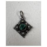 Sterling Silver Pendant w/ Stone
