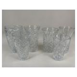 Crystal Vases / 6 pc