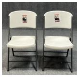 Pair of Lifetime Folding Chairs