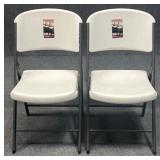 Pair of Lifetime Folding Chairs