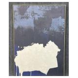William Sonoma Home Navy & White Abstract 1