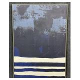 William Sonoma Home Navy & White Abstract 2